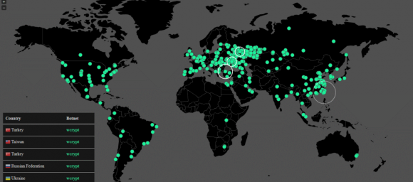 Bản đồ vùng ảnh hưởng của WannaCry